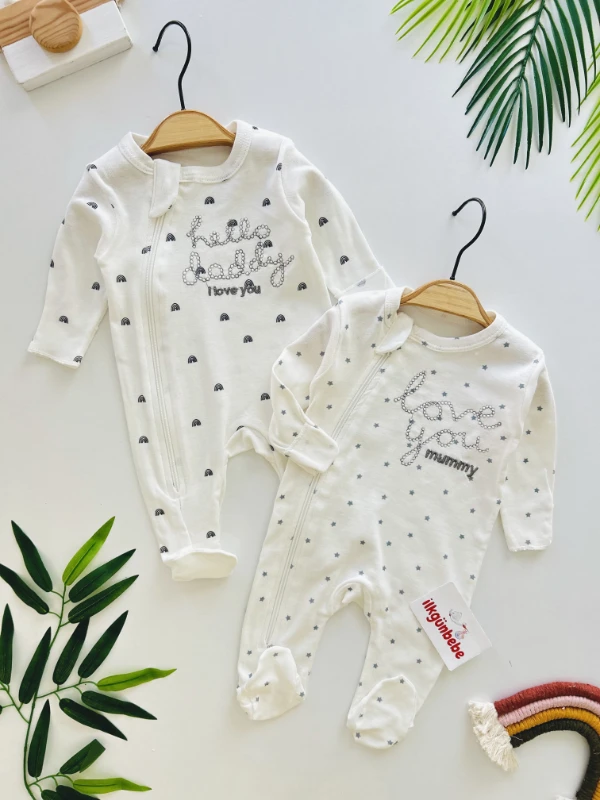 Love You Family %100 Pamuk 2’li Tulum Set