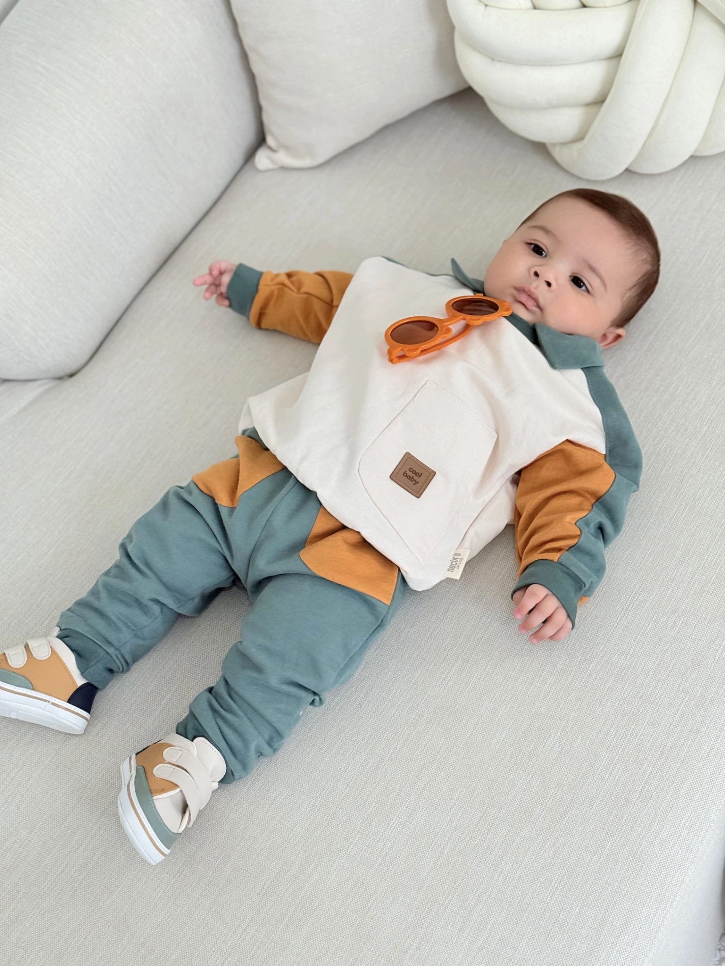 Cool Baby Polo Yaka %100 Pamuk 2’li Takım