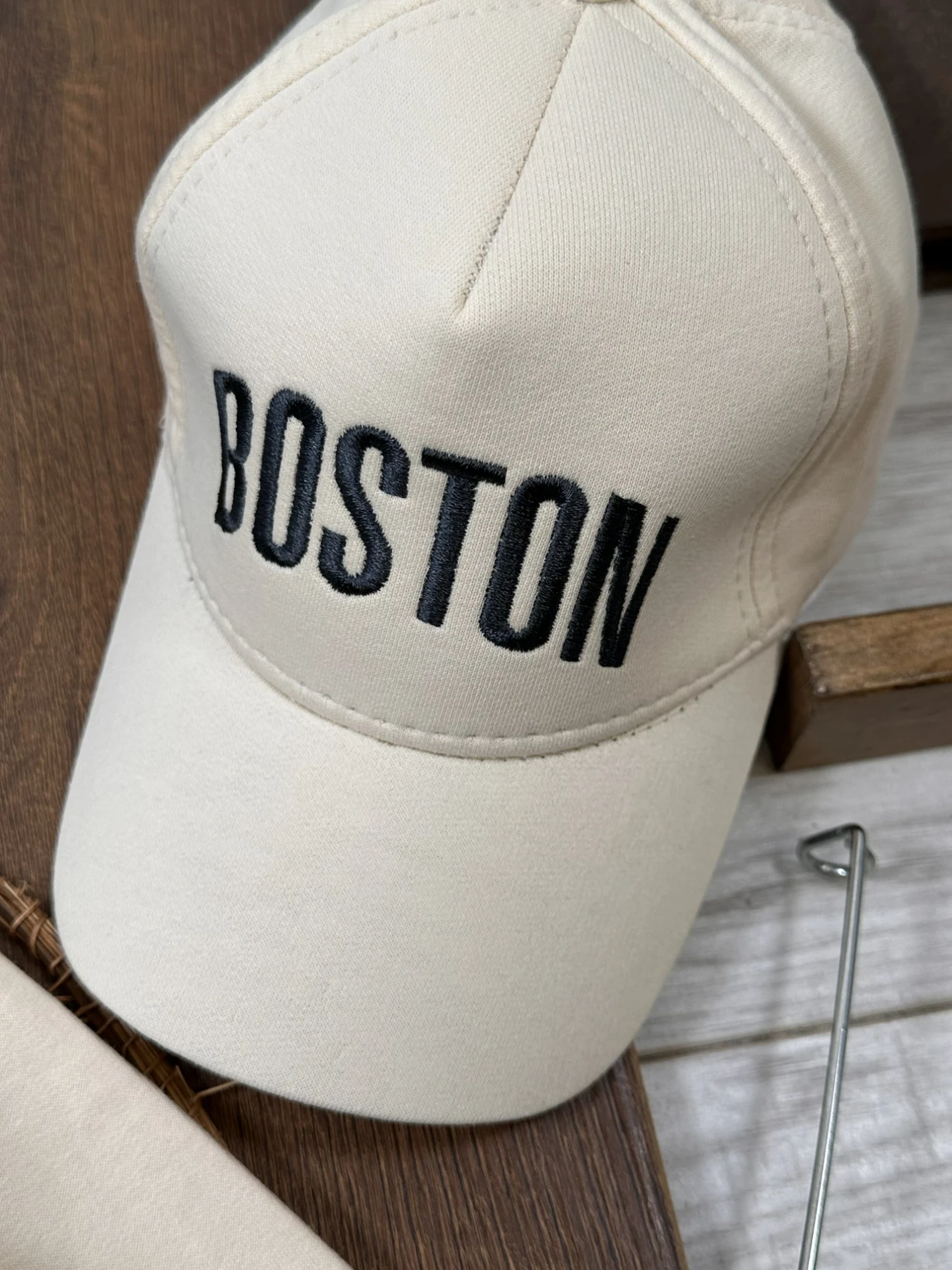 Boston Yelekli Şapkalı Oversize Sweatshirt Likralı Kot   Takım