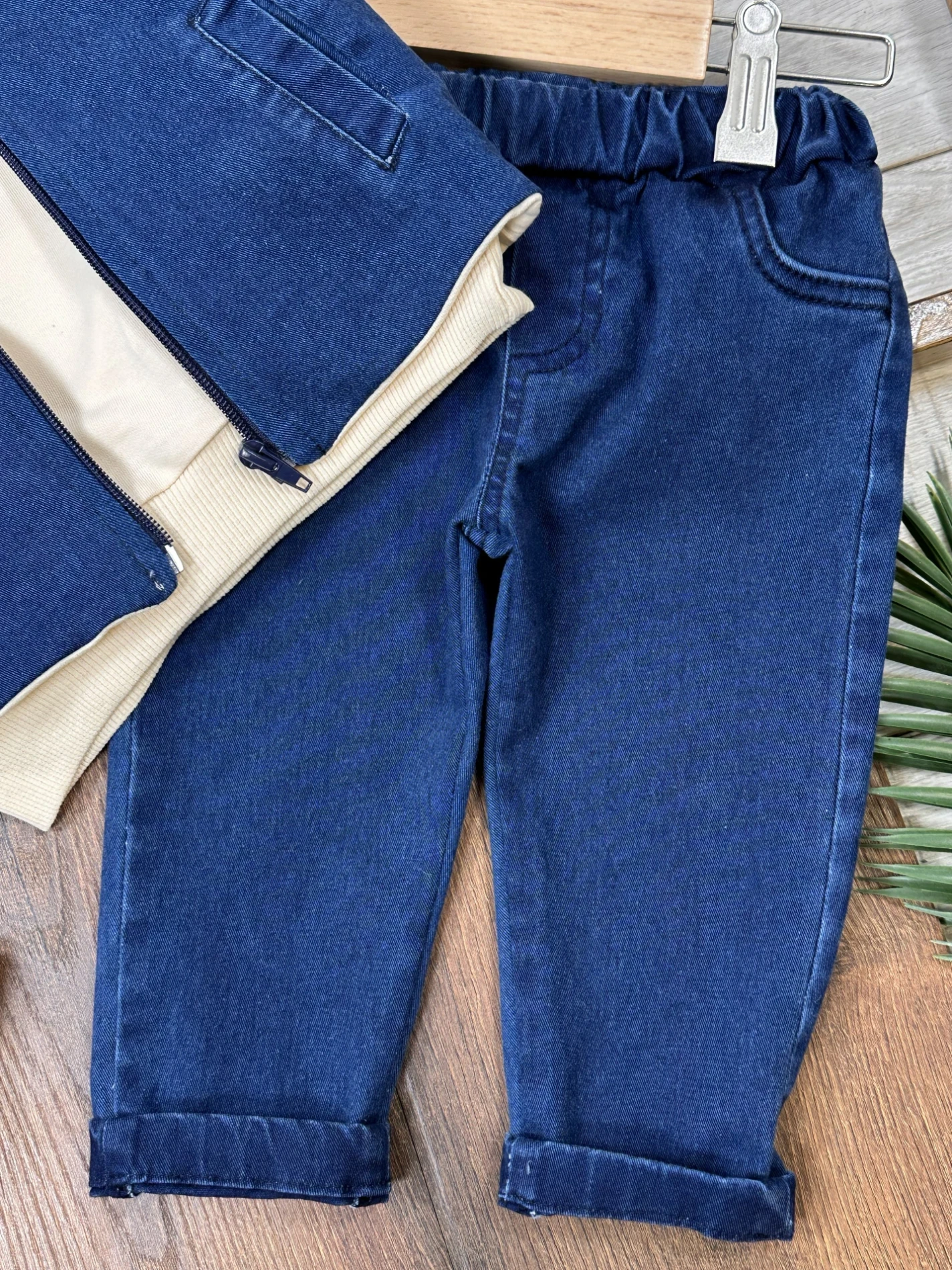 Boston Yelekli Şapkalı Oversize Sweatshirt Likralı Kot   Takım