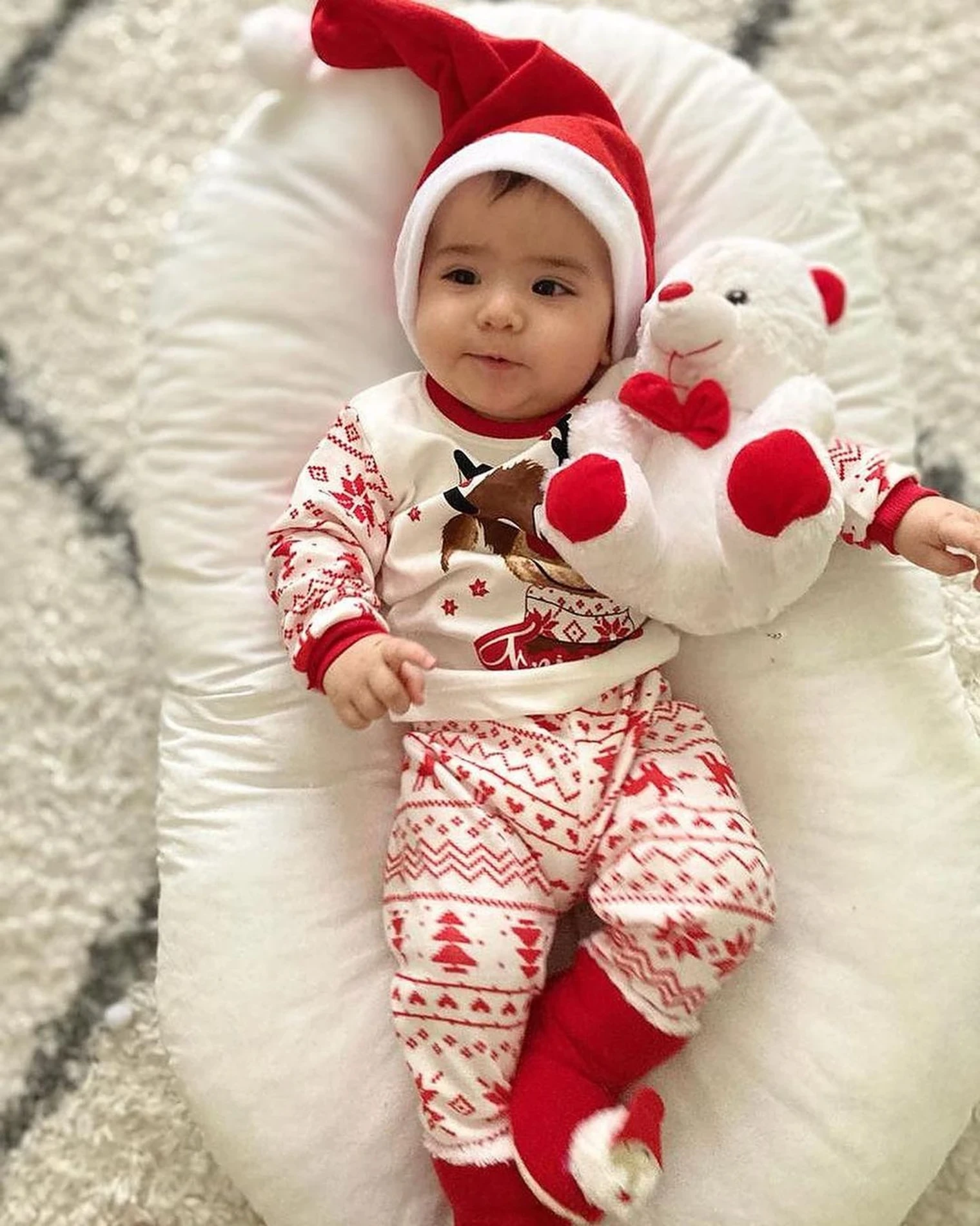 Geyik Desenli Unisex Mevsimlik Takım 