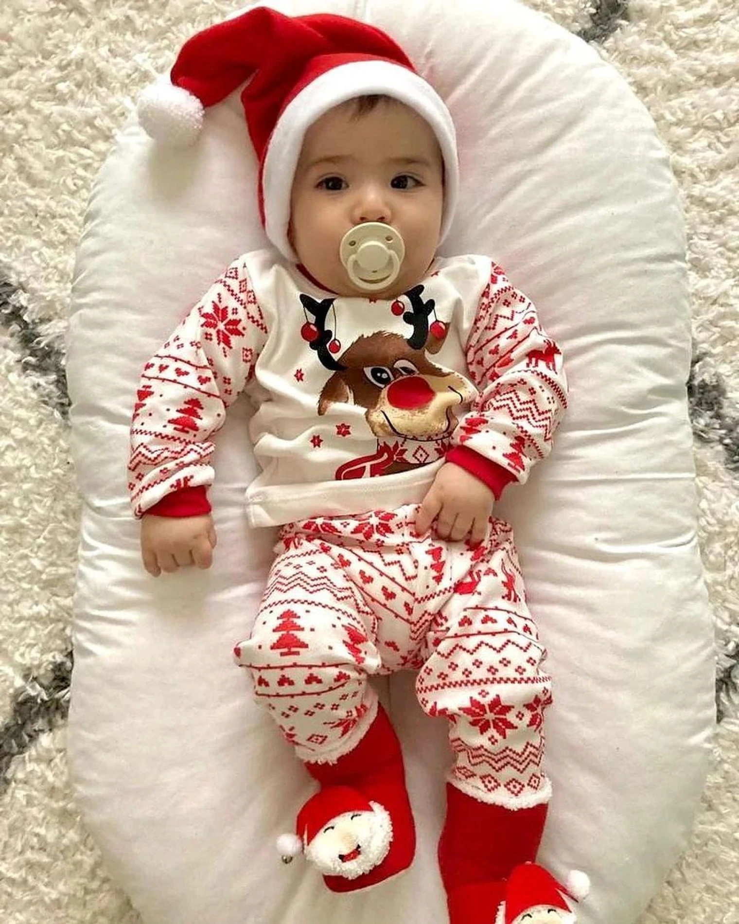 Geyik Desenli Unisex Mevsimlik Takım 