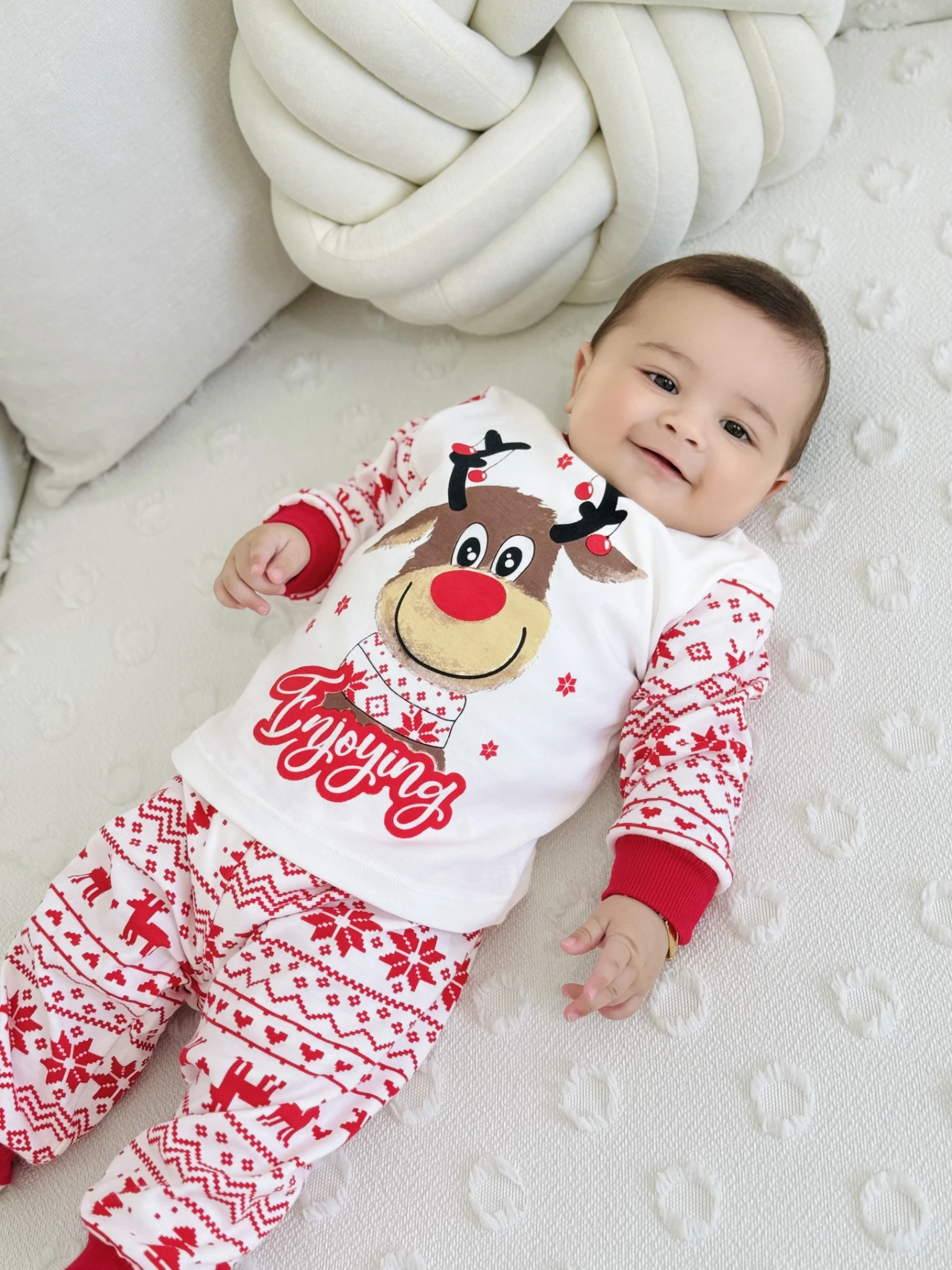 Geyik Desenli Unisex Mevsimlik Takım 