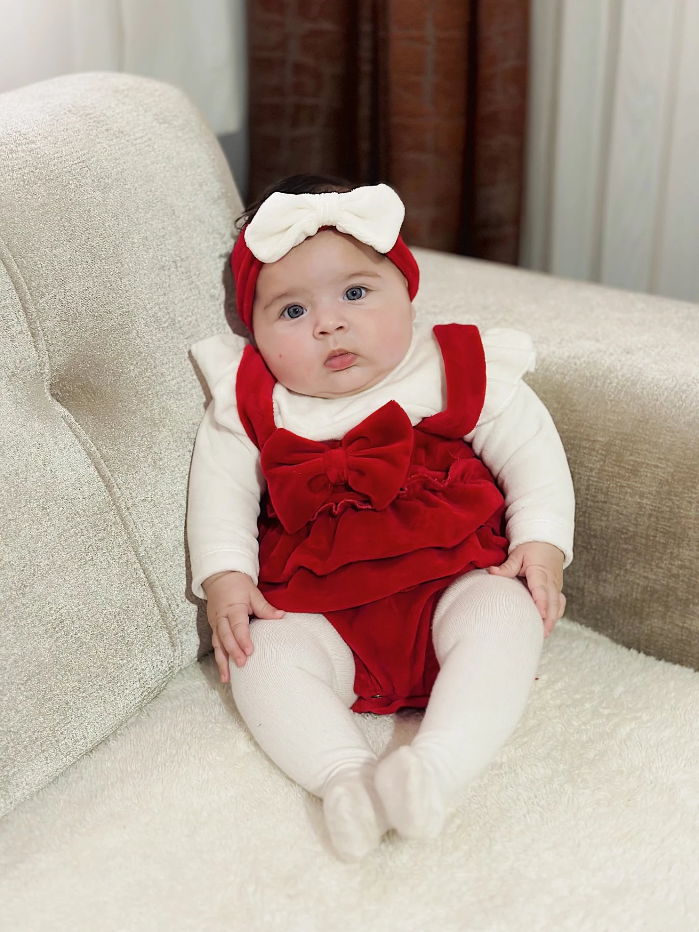 Fiyonklu Kadife Kumaş Bandana Elbise Set