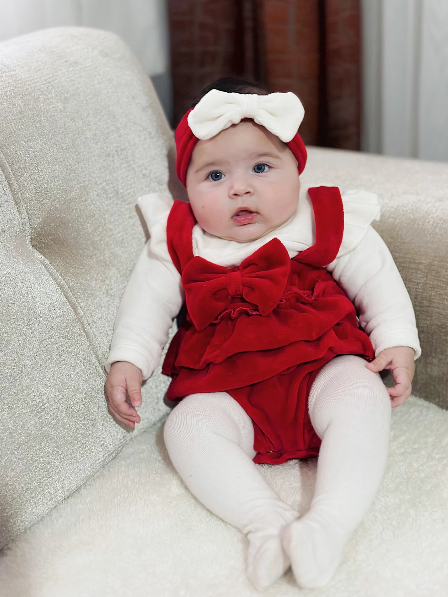 Fiyonklu Kadife Kumaş Bandana Elbise Set