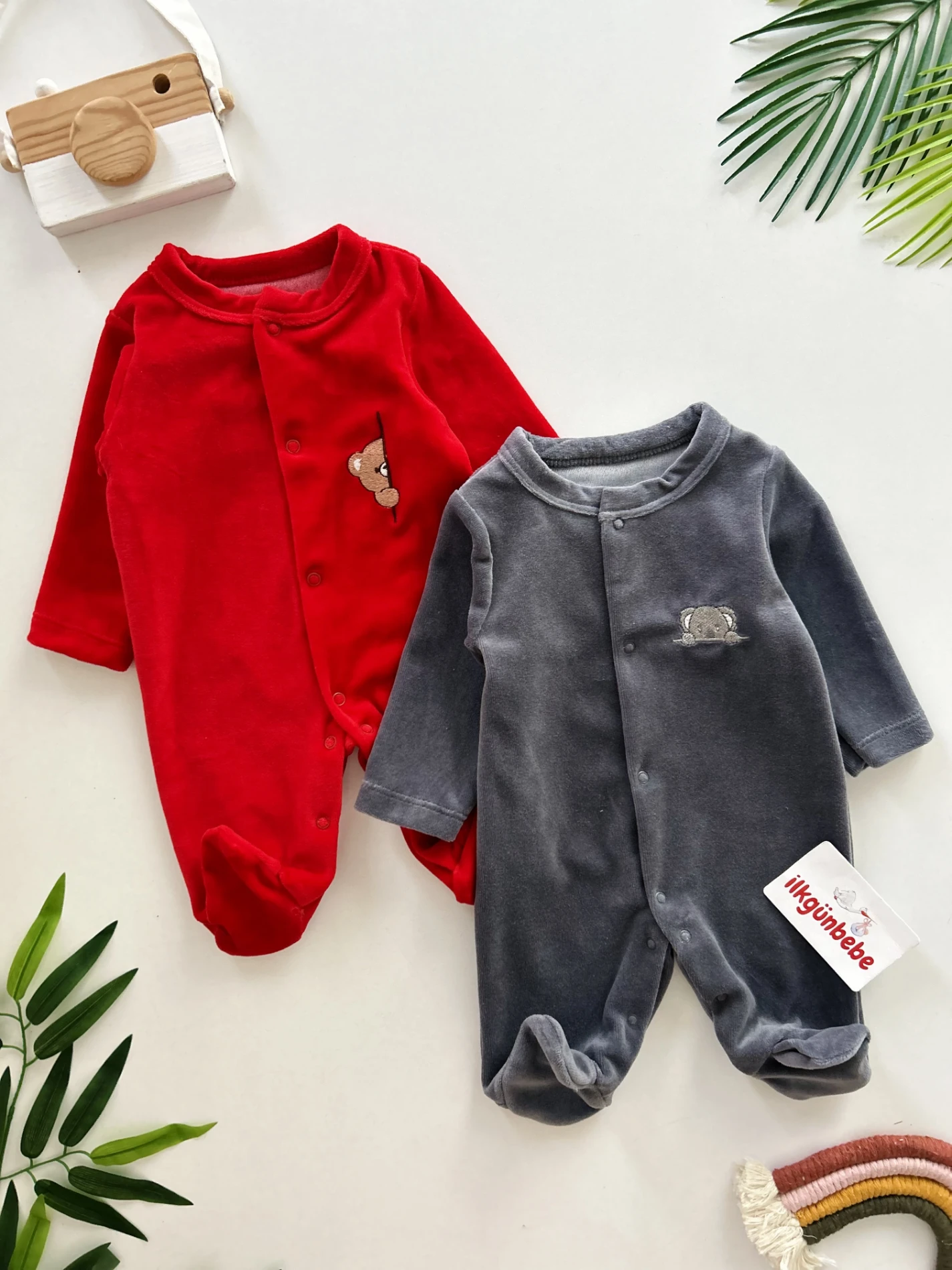 Kadife Kumaş Unisex Premium Kalite Tulum Set