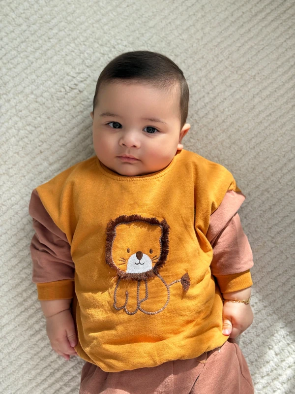 Aslan Temalı %100 Pamuk 2’li Takım 