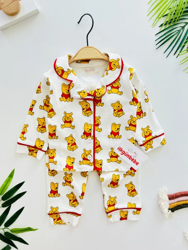 Winnie The Pooh %100 Pamuk Pijama Takımı