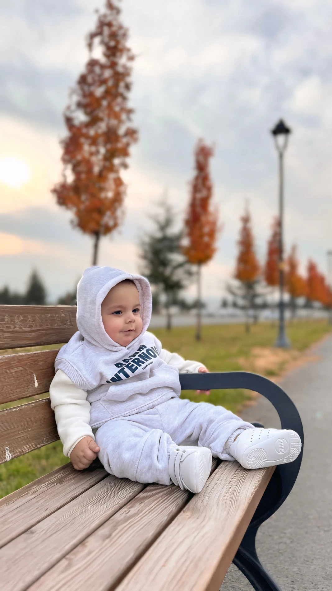 3 İp Şardonlu Spor Sweatli 2’li Takım