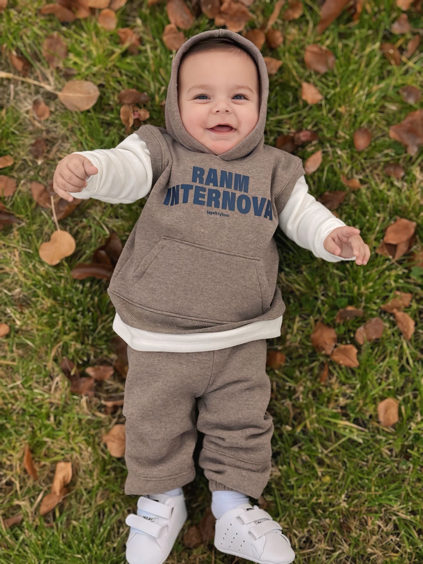 3 İp Şardonlu Spor Sweatli 2’li Takım