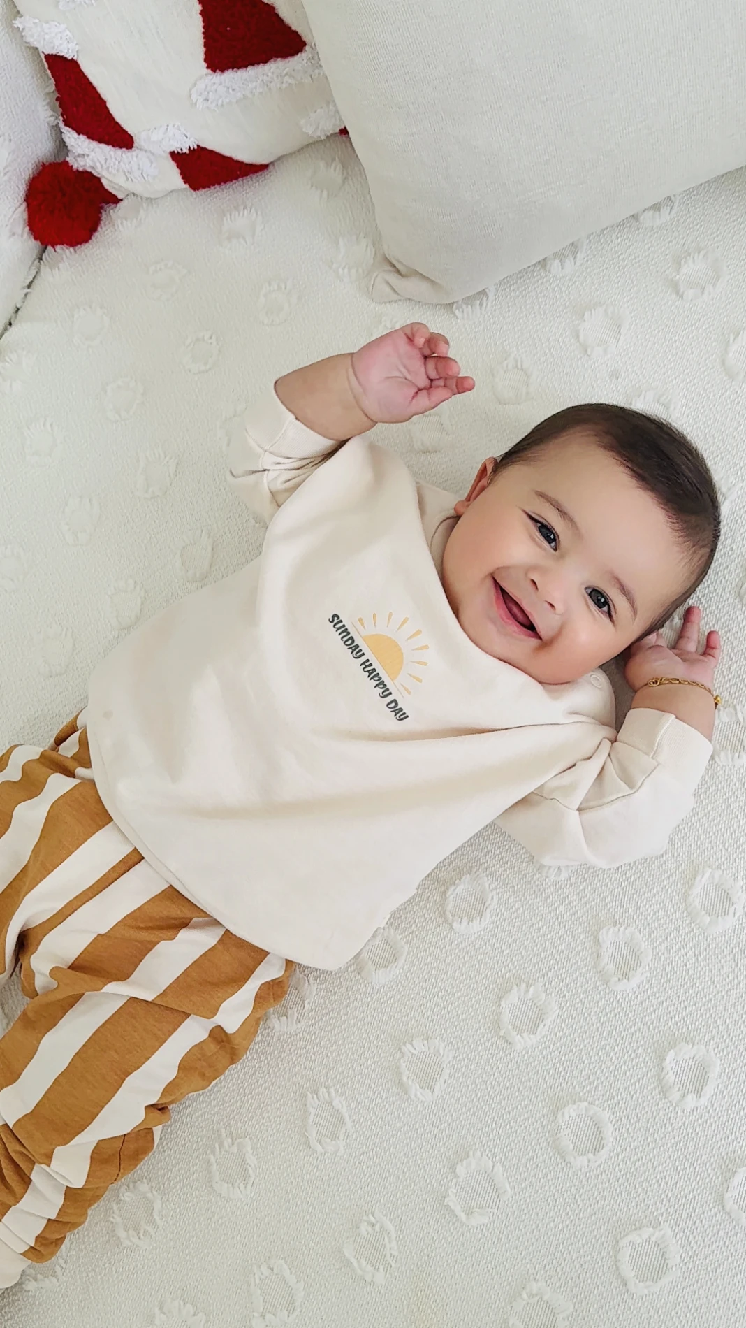 Sunday Happy Day Çizgili %100 Pamuk 2’li Takım 