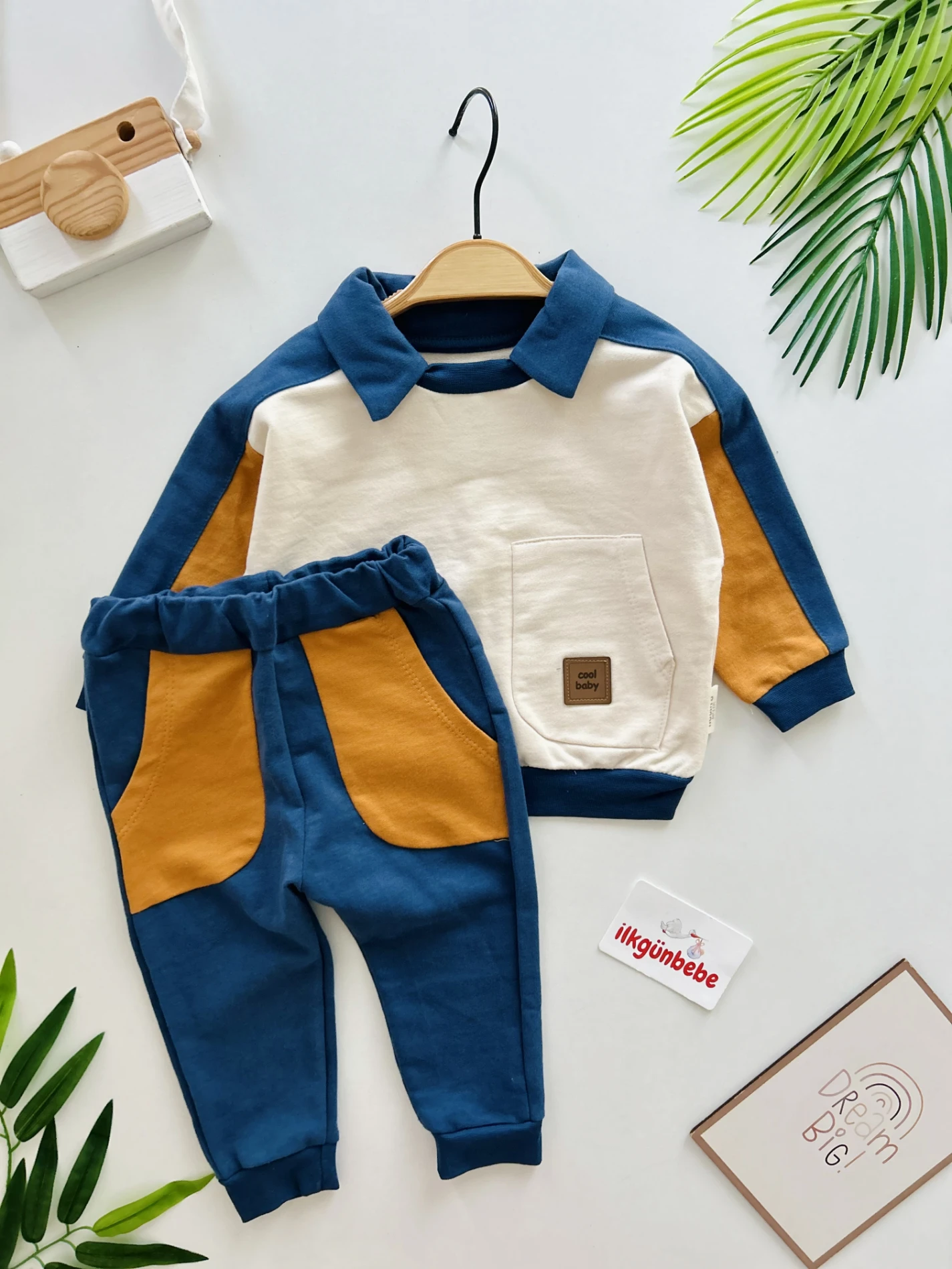 Cool Baby Polo Yaka %100 Pamuk 2’li Takım