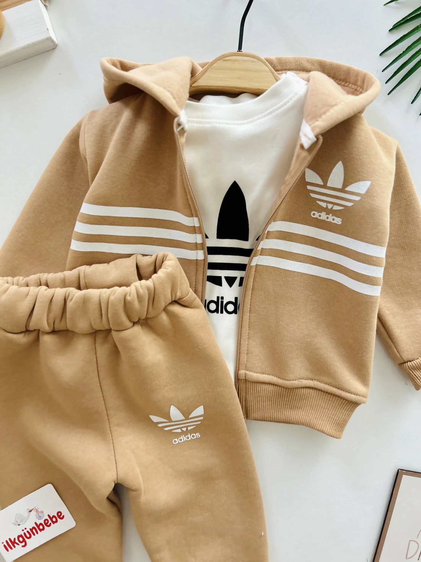 Marka 3 İp Şardonlu Kışlık Premium Kalite 3’lü Takım