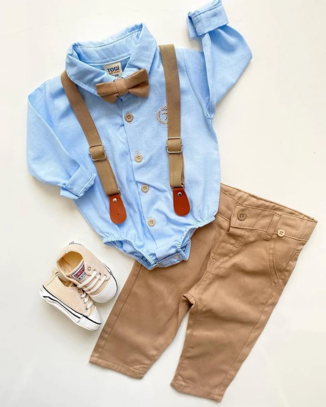 Papyonlu Askılı Özel Koleksiyon Şık Takım