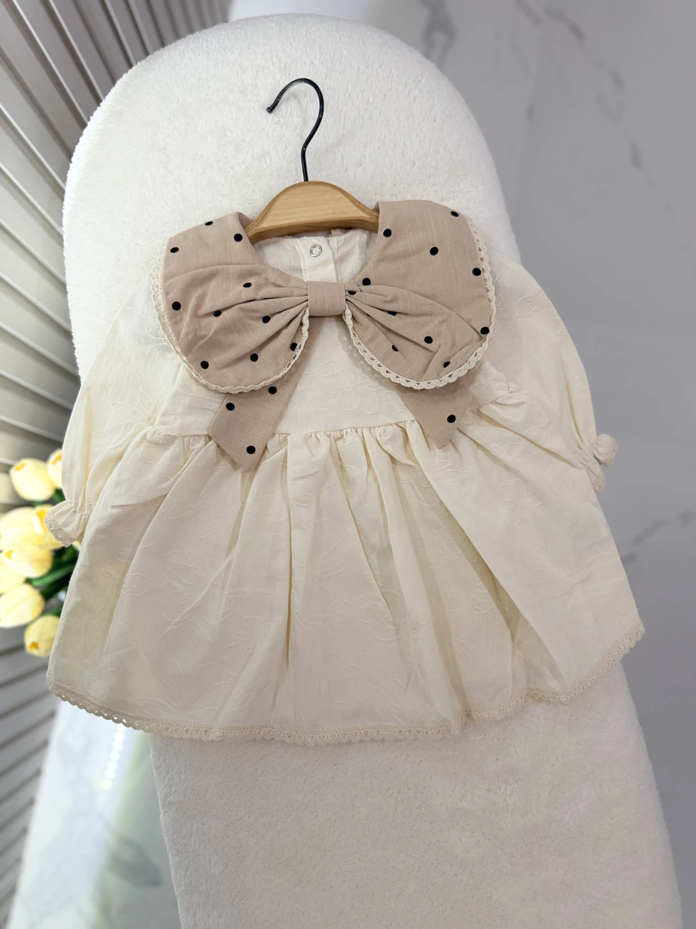 Kurdeleli Fiyonklu Premium Dantelli Elbise