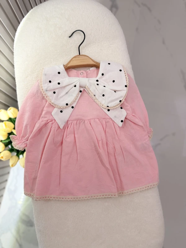 Kurdeleli Fiyonklu Premium Dantelli Elbise