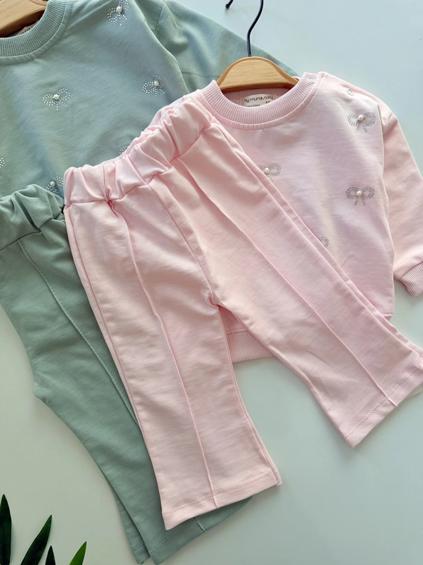 Parıltılı Taşlı İspanyol Pantalonlu 2’li Mevsimlik Takım