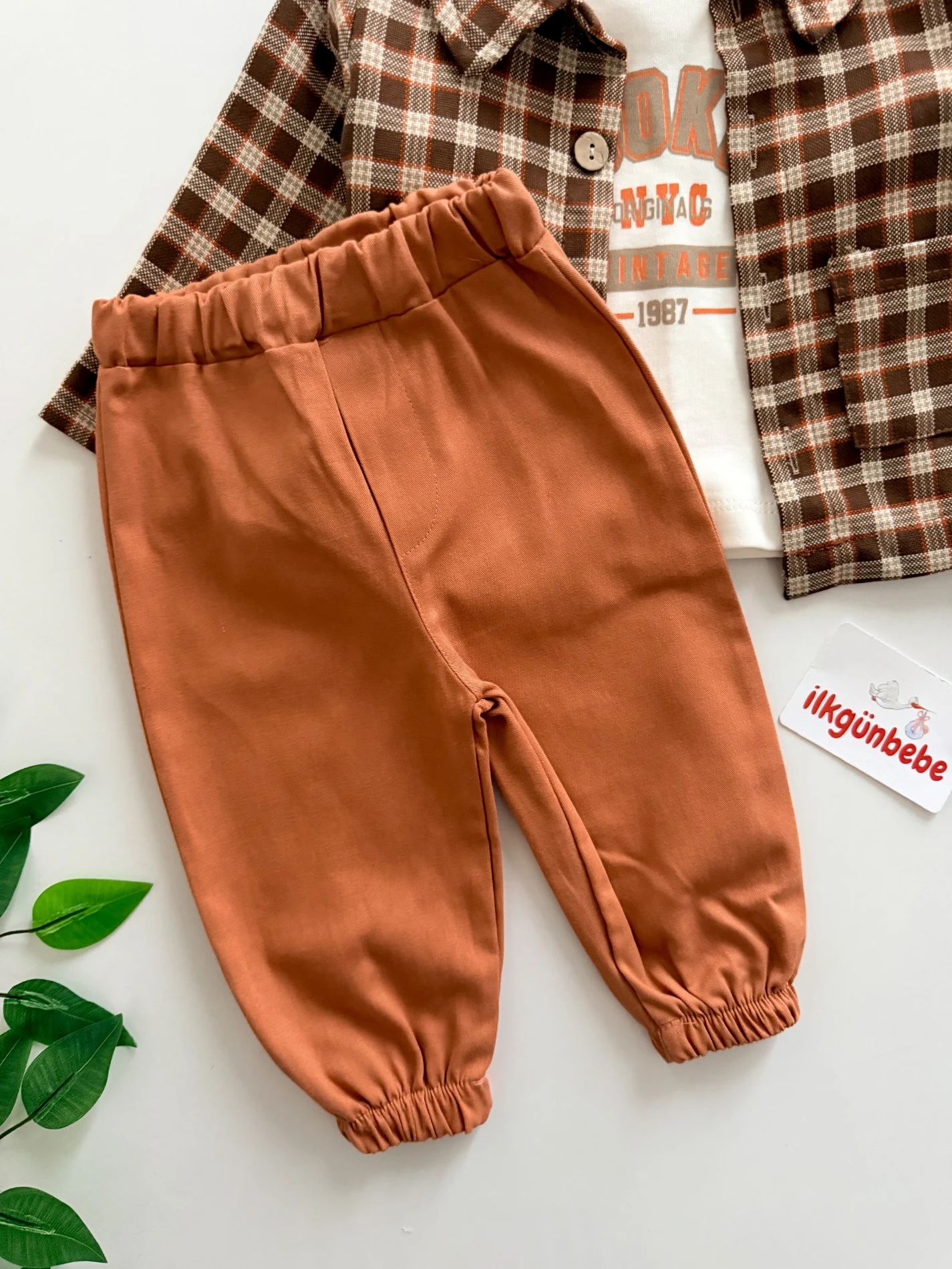 Ekose Gömlekli Premium Kalite 3’lü Takım