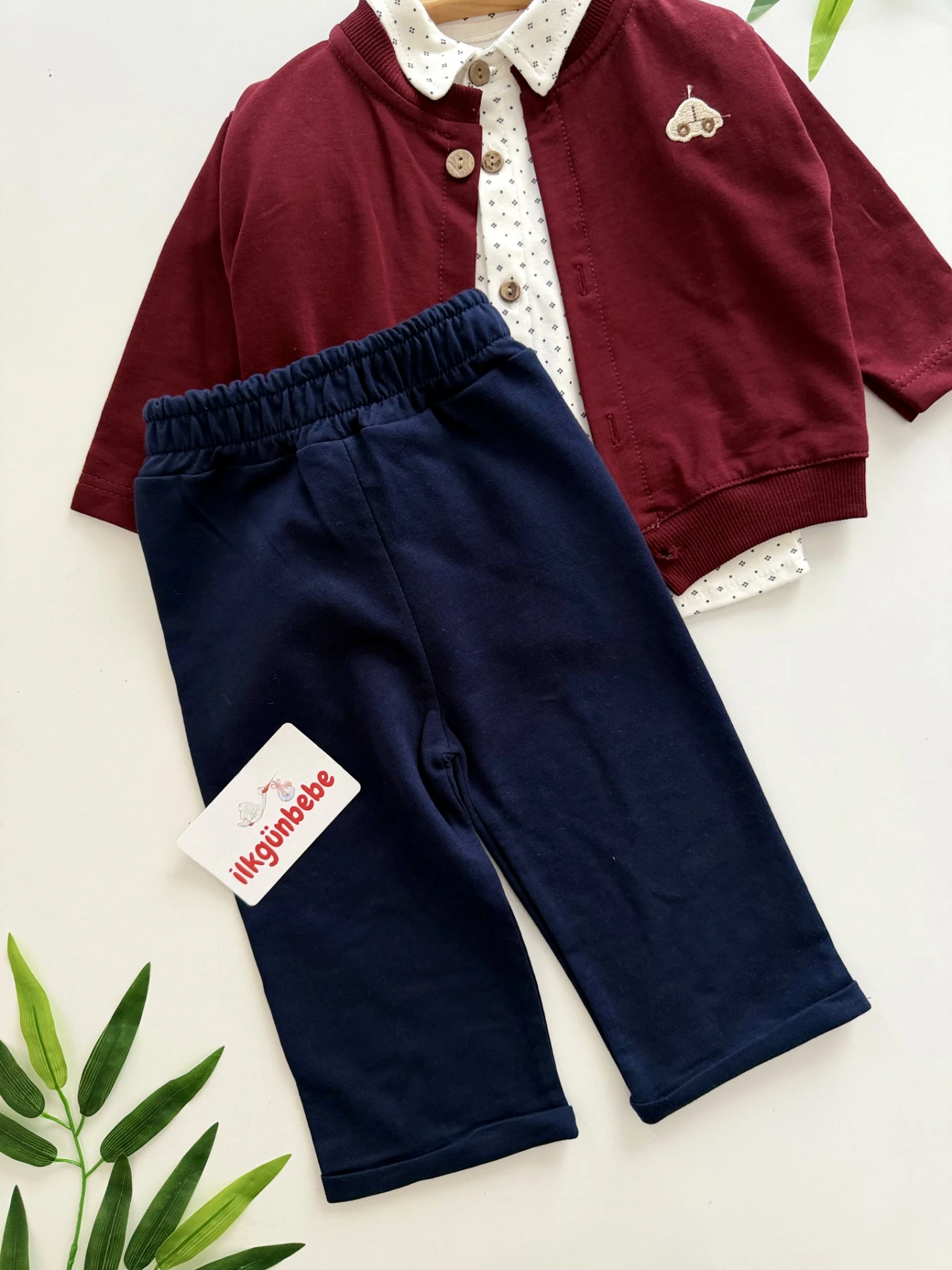 Araba Nakışlı Hırkalı 3’lü Premium Takım