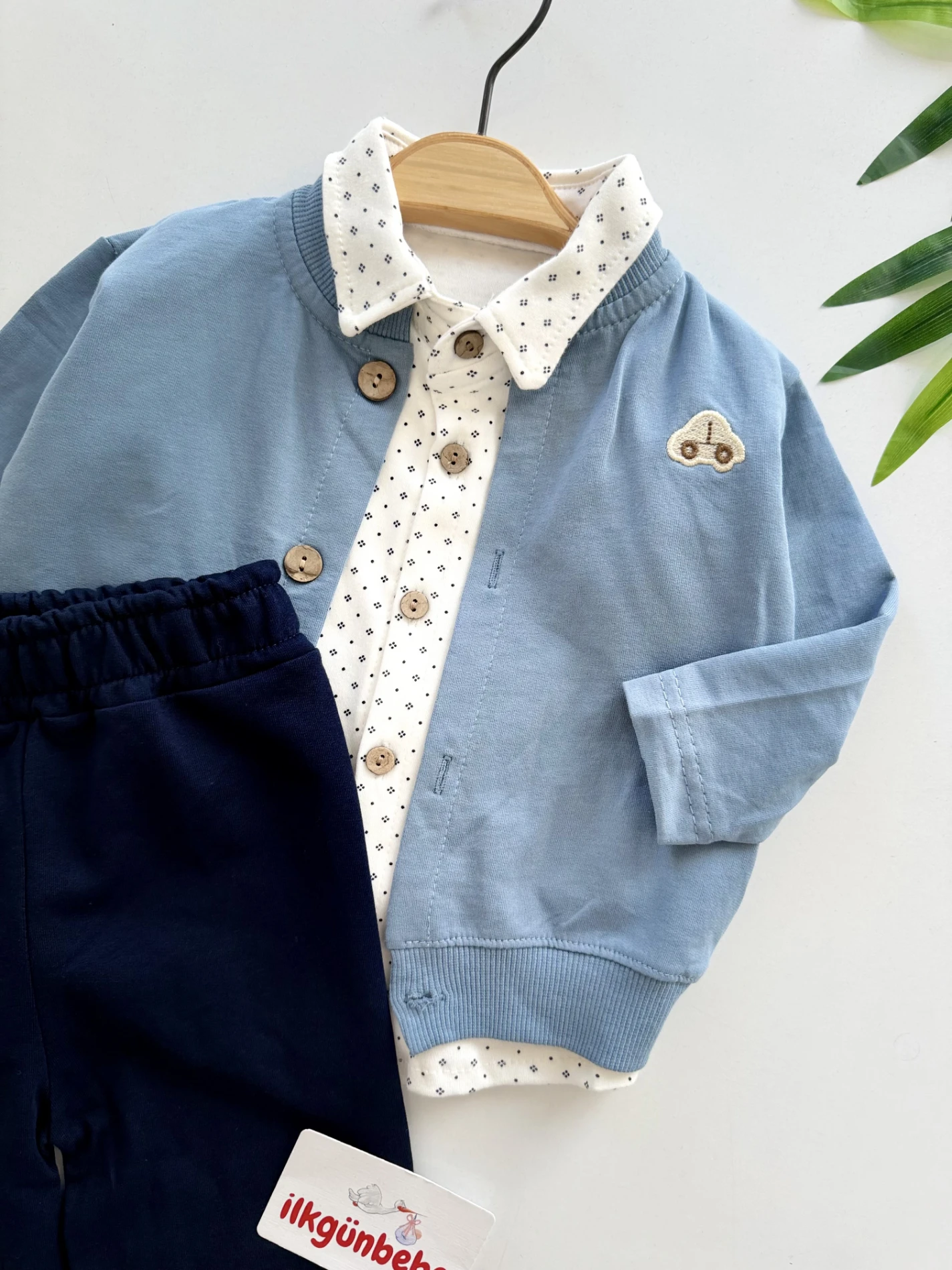 Araba Nakışlı Hırkalı 3’lü Premium Takım