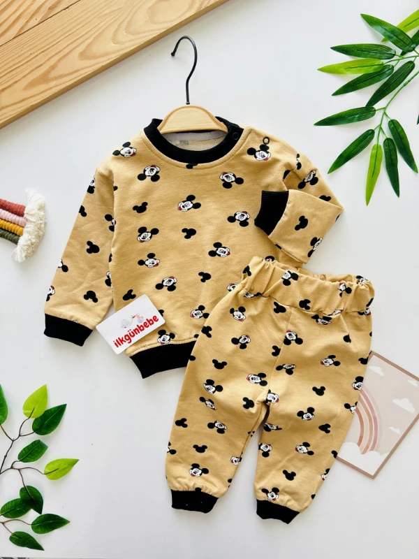 Mickey Mouse %100 Pamuk 2’li Mevsimlik Takım