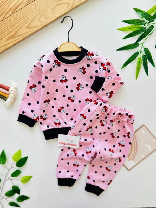 Mickey Mouse %100 Pamuk 2’li Mevsimlik Takım