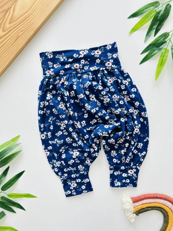 Çiçek Desenli Rengarenk Şalvar 