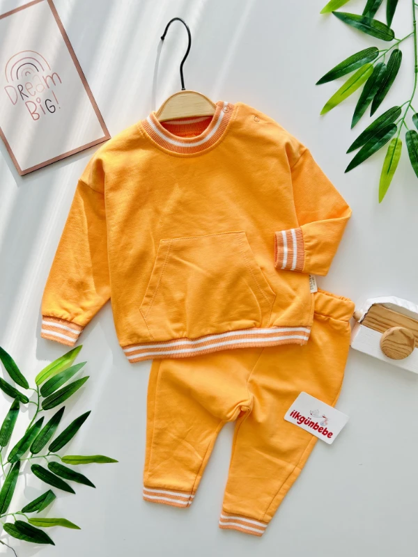 Çizgili Desenli Spor Basic 2’li Cool Takım