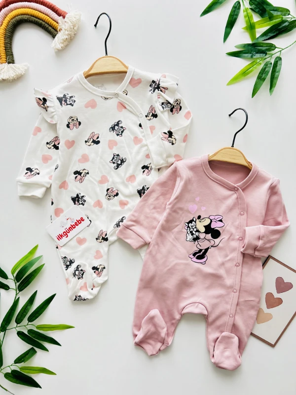 Minnie Mouse %100 Pamuk 2’li Tulum Set