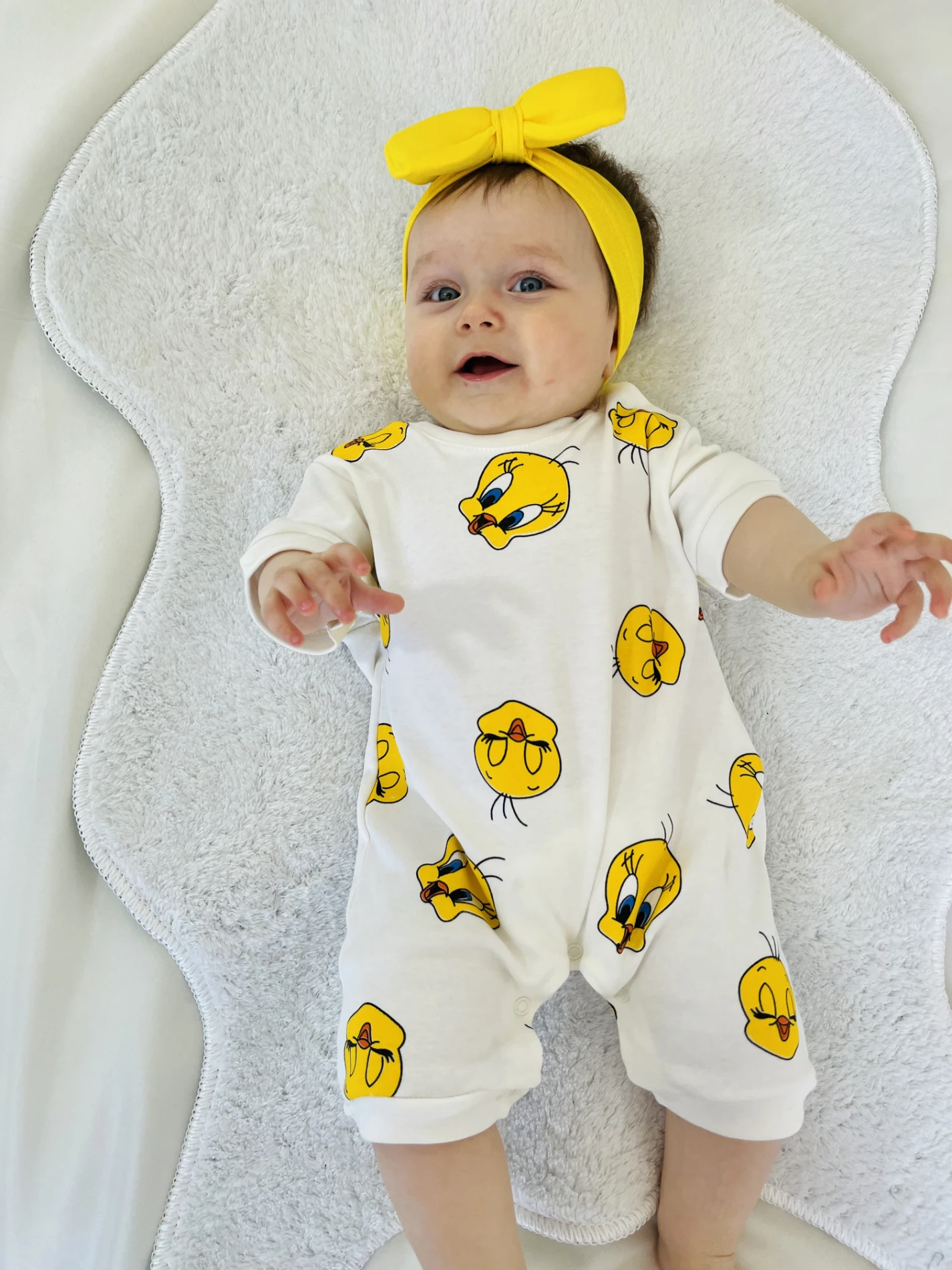 Tweety Desenli Yazlık Tulum