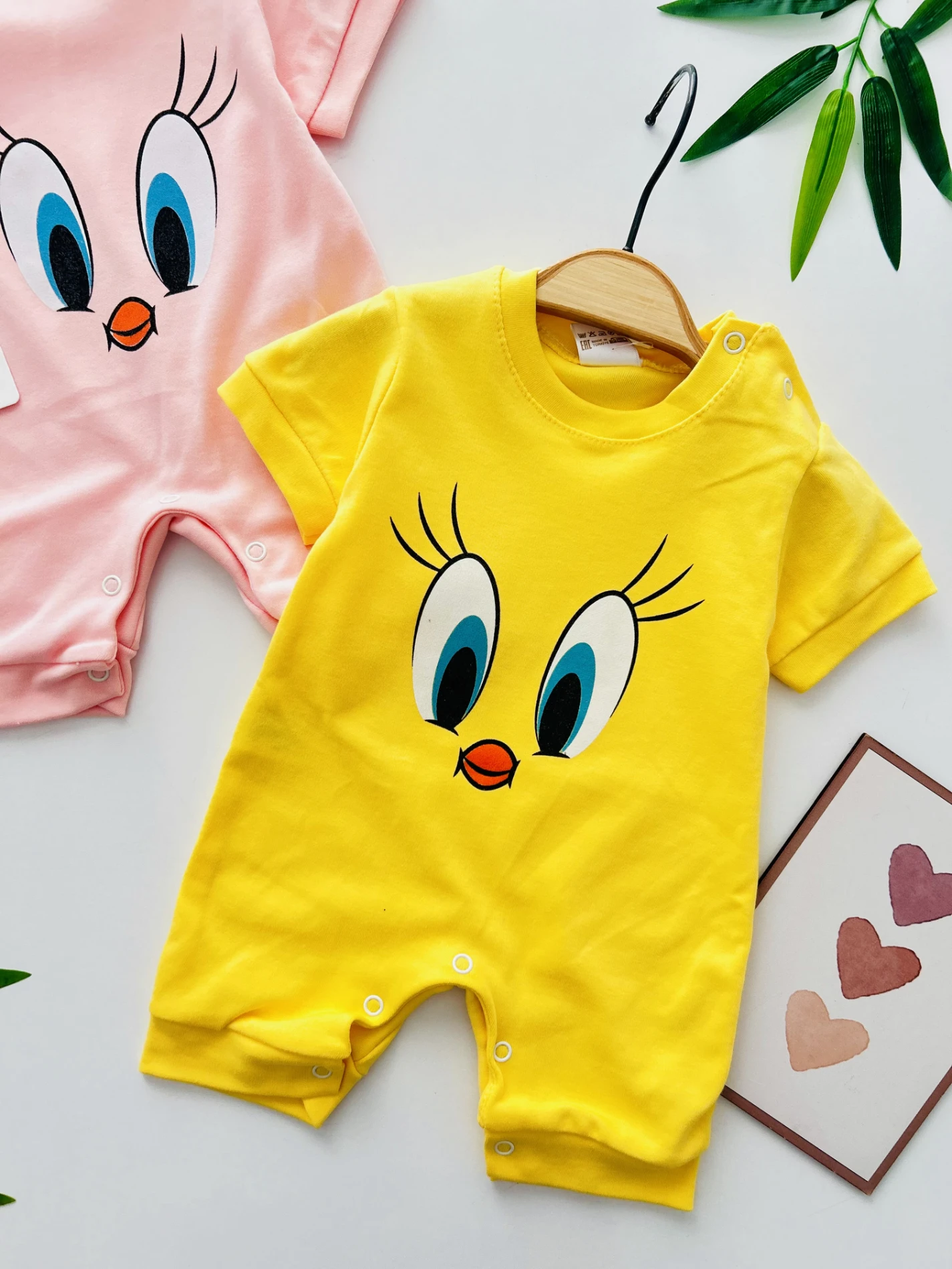 Tweety Desenli Yazlık Tulum