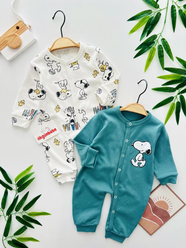 Snoopy %100 Pamuk 2’li Tulum Set