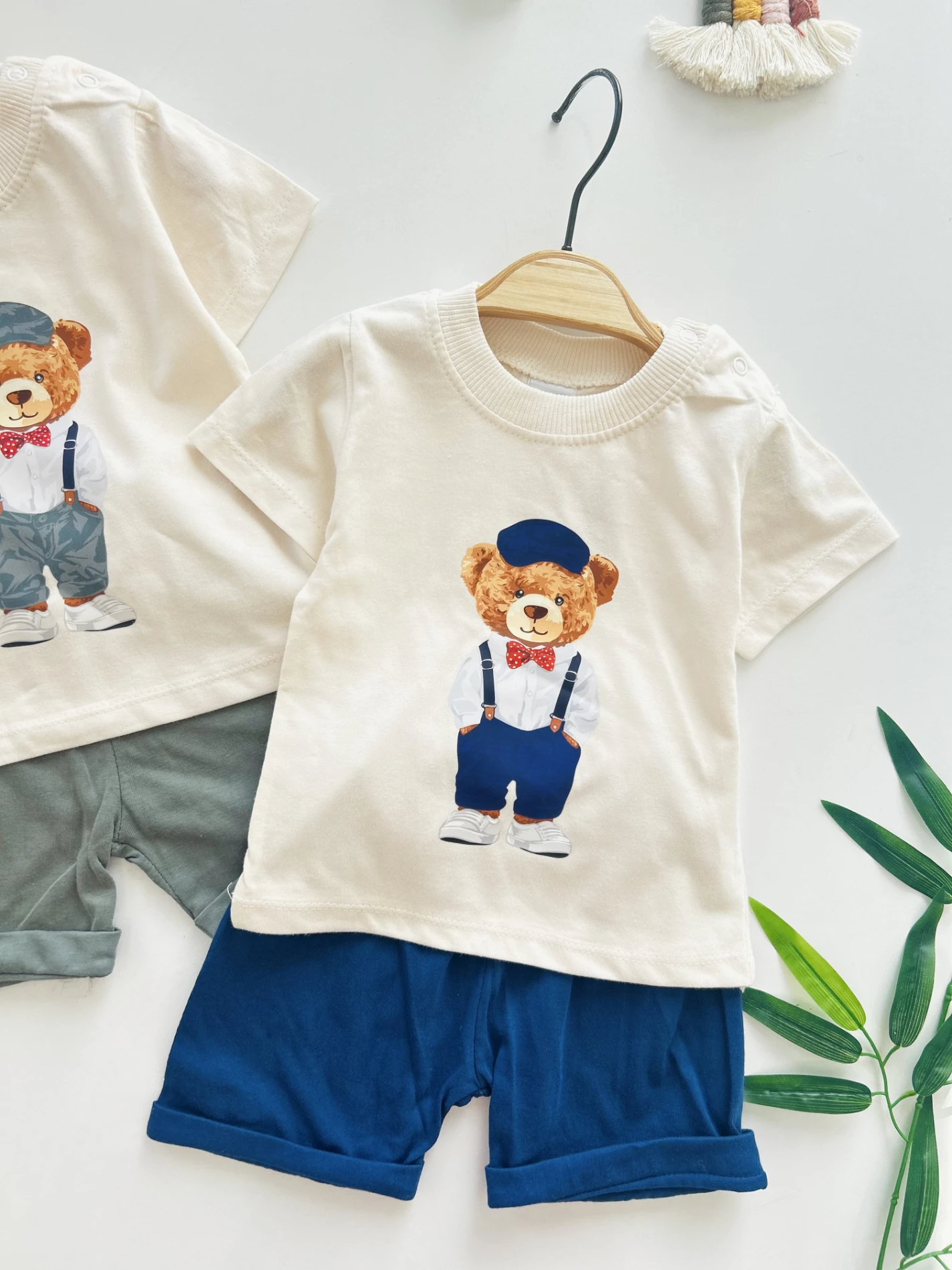 Teddy Bear Kampanyalı Yazlık Şortlu Takım