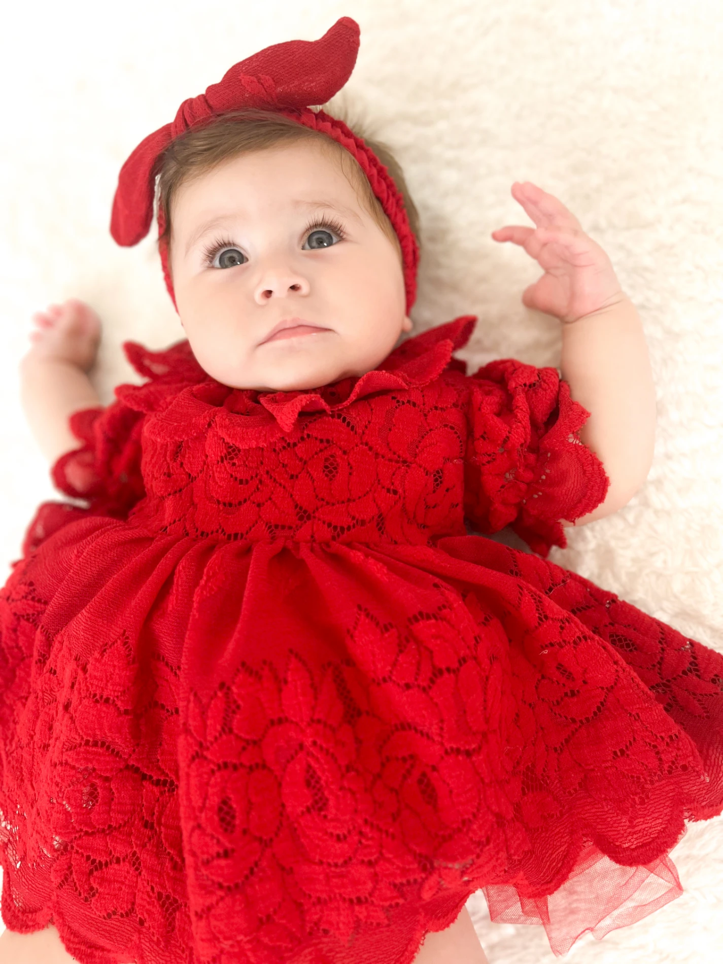 Clara Özel Gün Dantel Detaylı Tüllü Romper Bandana Set