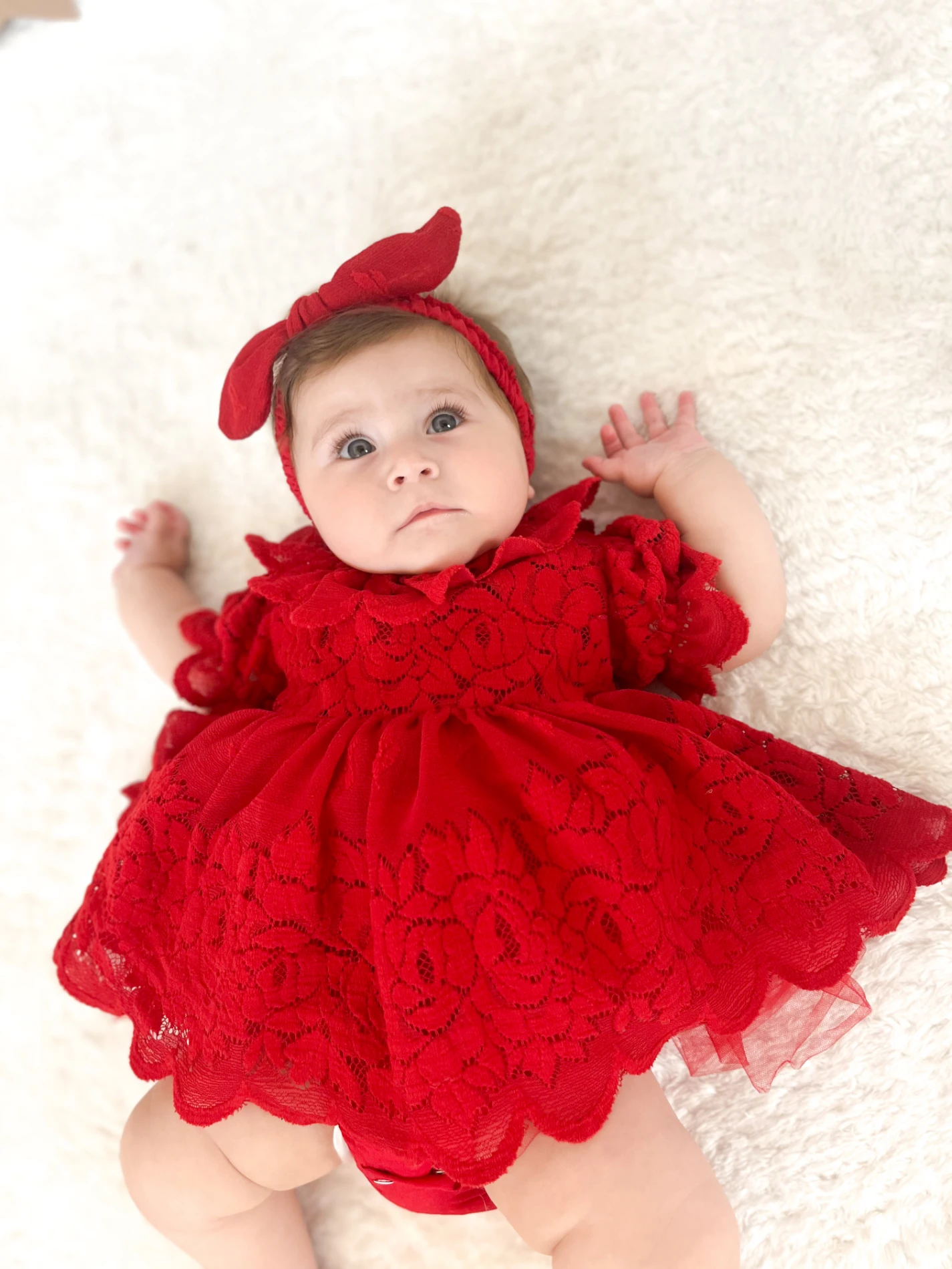 Clara Özel Gün Dantel Detaylı Tüllü Romper Bandana Set