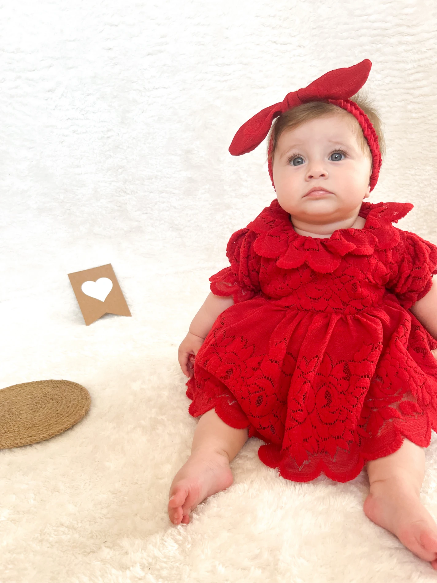Clara Özel Gün Dantel Detaylı Tüllü Romper Bandana Set