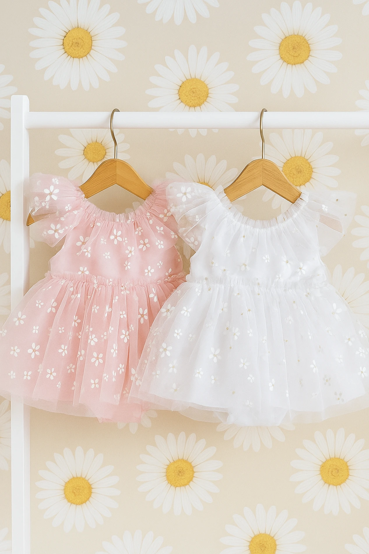 Minik Papatyalı Bodysuit Özel Gün Elbise