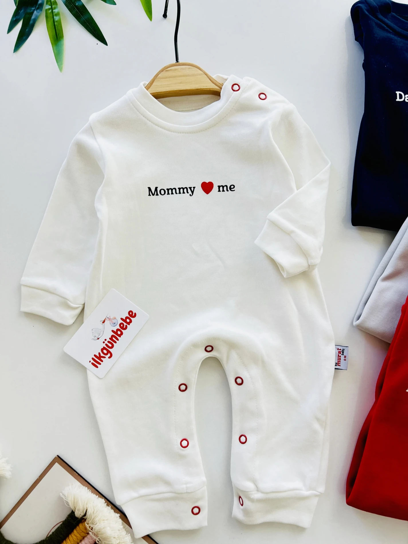 Mommy Love Daddy 5 Parça %100 Pamuk Tulum Seti