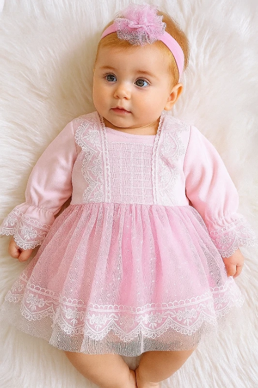 Güpür Dantel Bandanalı Mevlüt  Özel Gün Elbise  