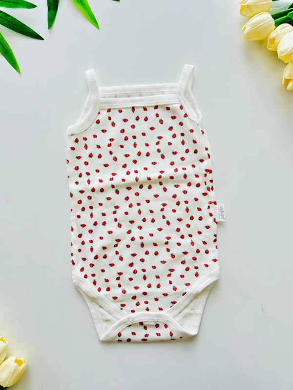 Çilek Baskılı  Zıbın