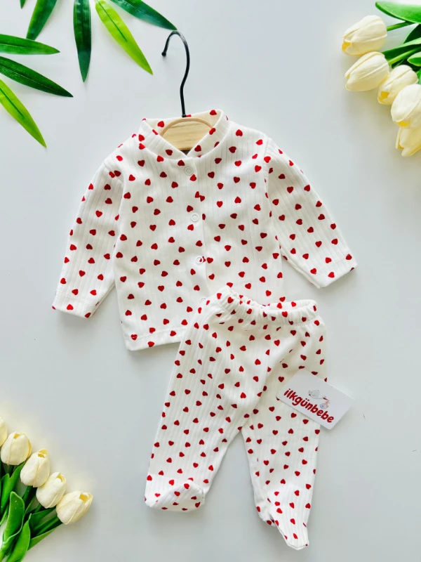Kalp Desenli 2’li Yenidoğan Takım