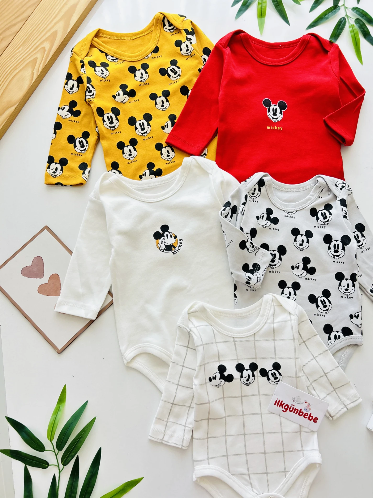%100 Pamuk 5’li  Zıbın Set 