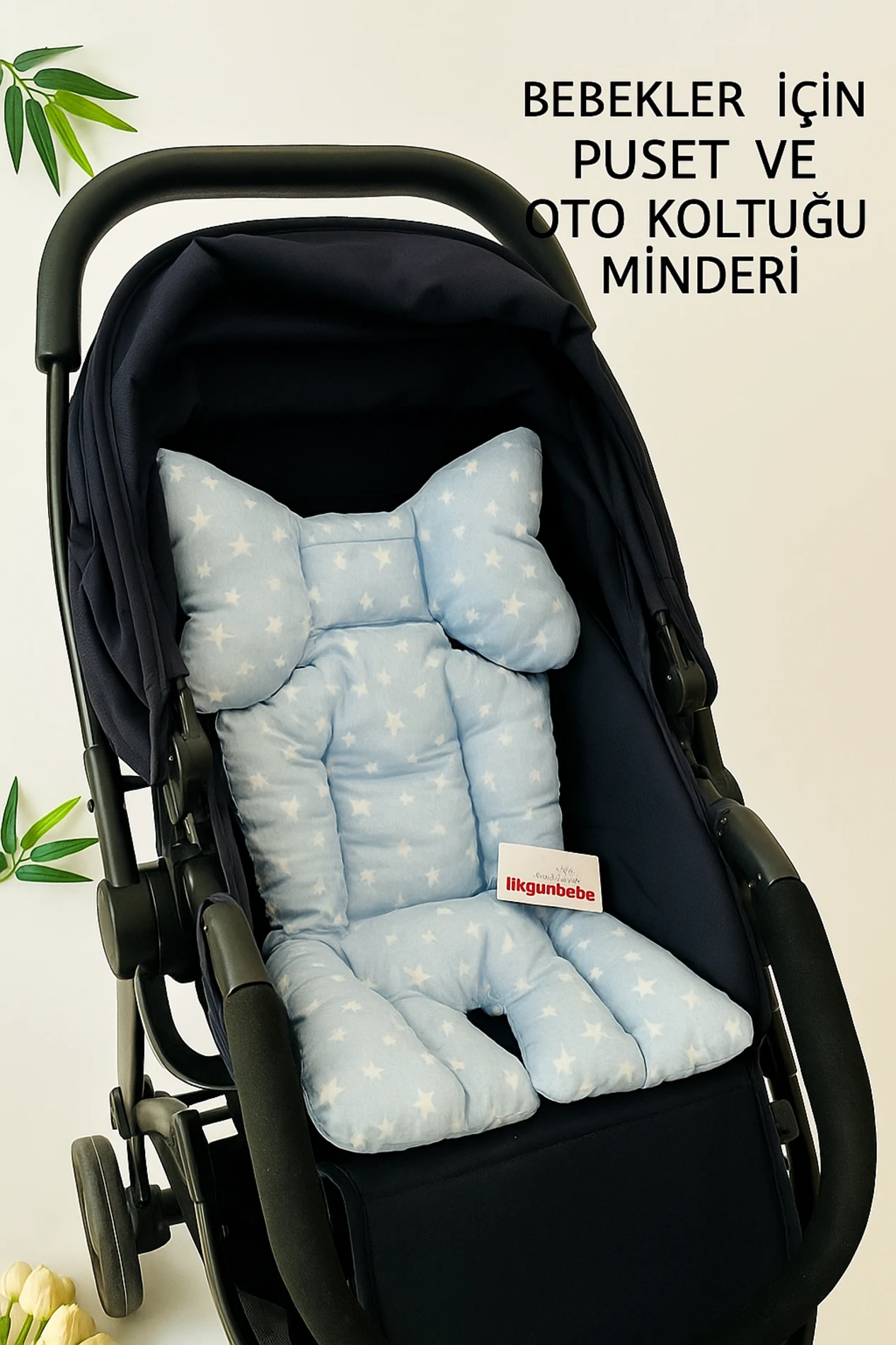 Puset ve Oto Koltuğu Minderi Mavi Renk 