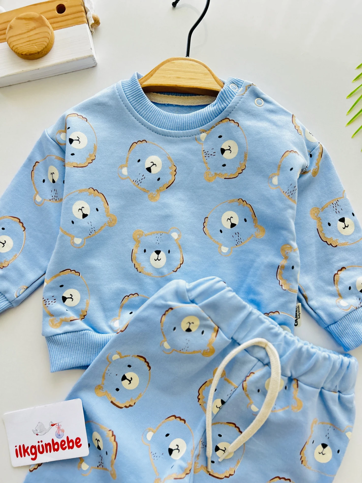Teddy Bear %100 Pamuk 2’li Takım