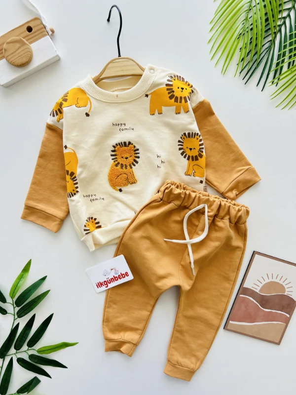 Happy Family Tiger %100 Pamuk 2’li Takım