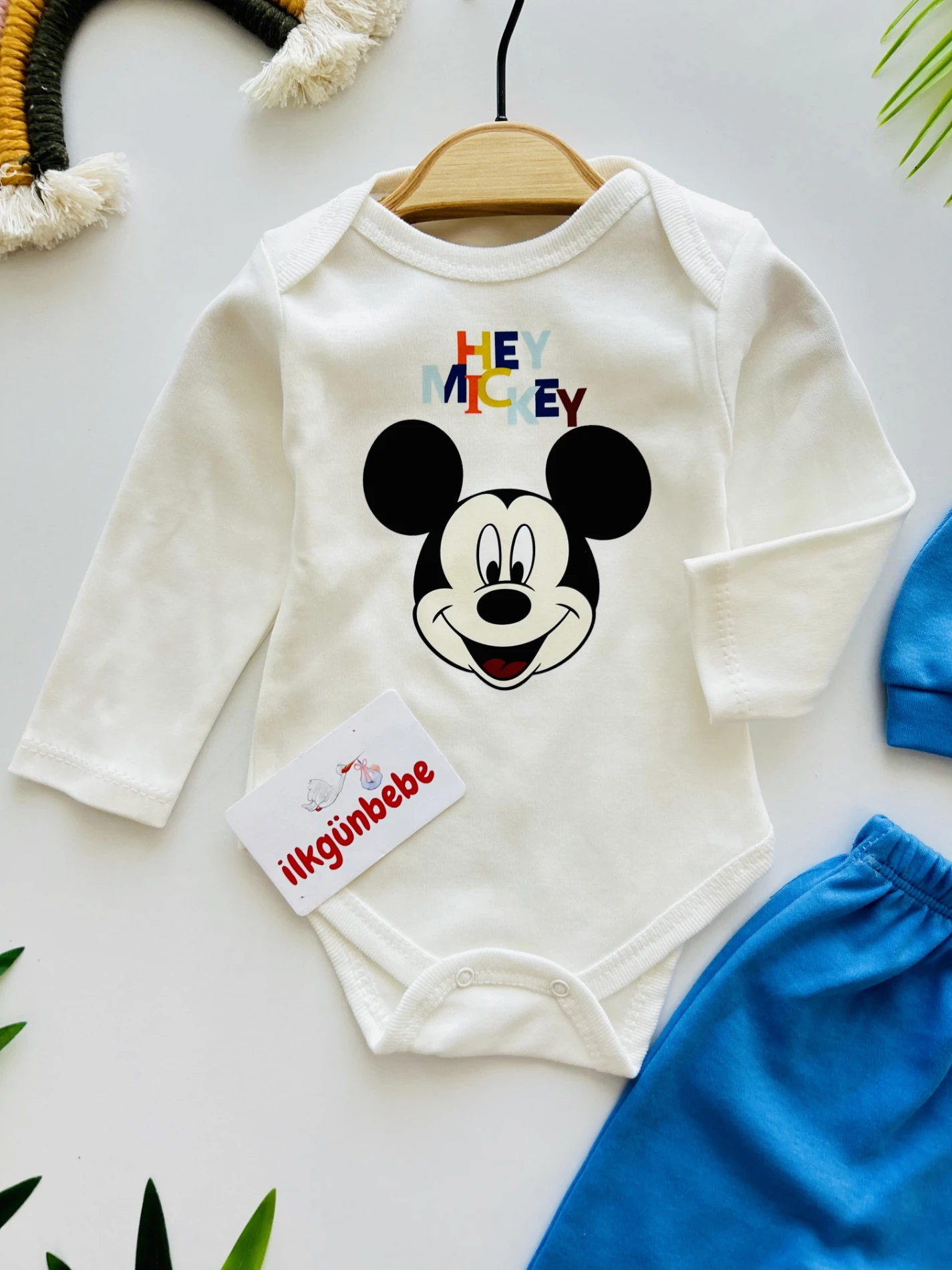 Mickey Mouse  Zıbınlı 3’lü Takım