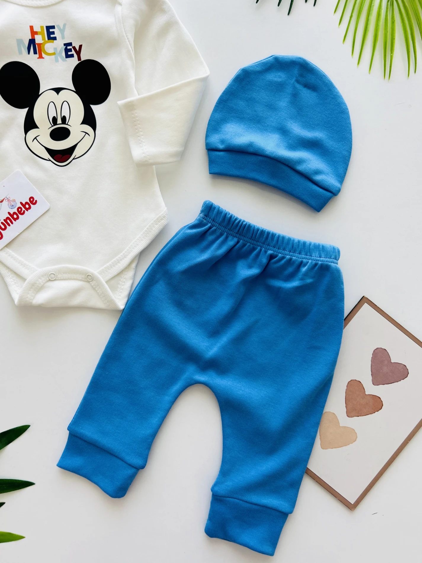 Mickey Mouse  Zıbınlı 3’lü Takım