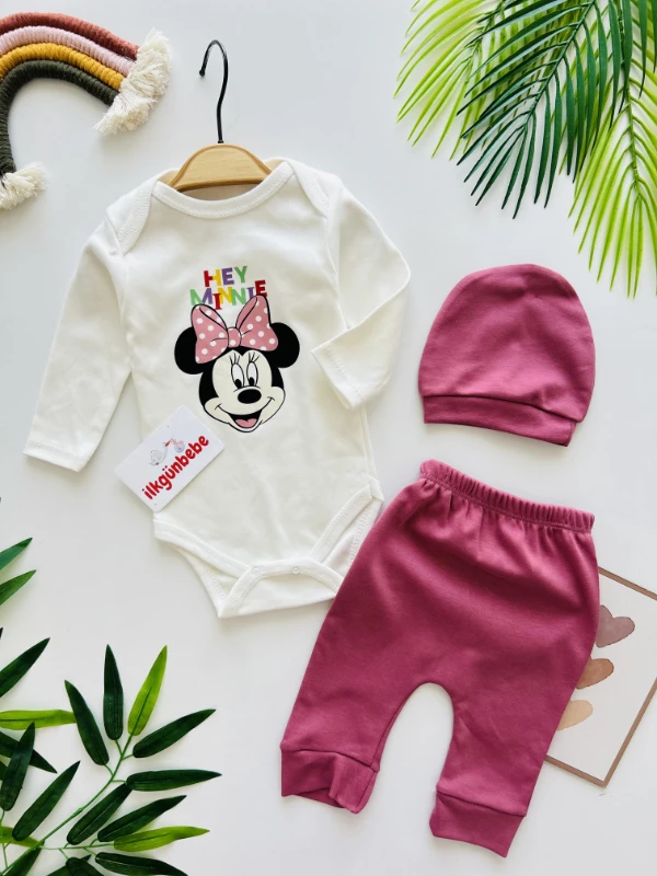 Mickey Mouse  Zıbınlı 3’lü Takım