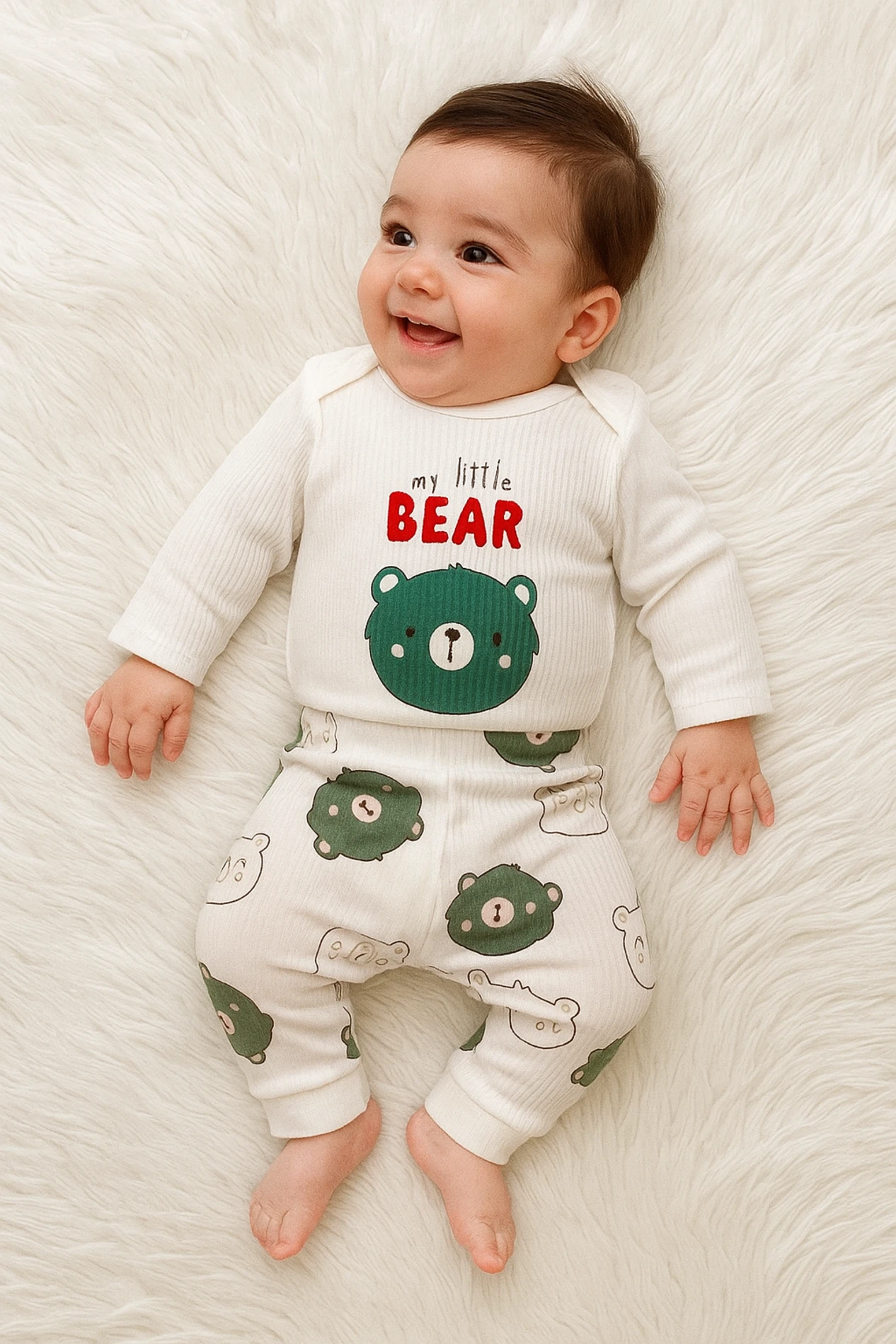 My Little Bear %100 Pamuk 2’li Takım