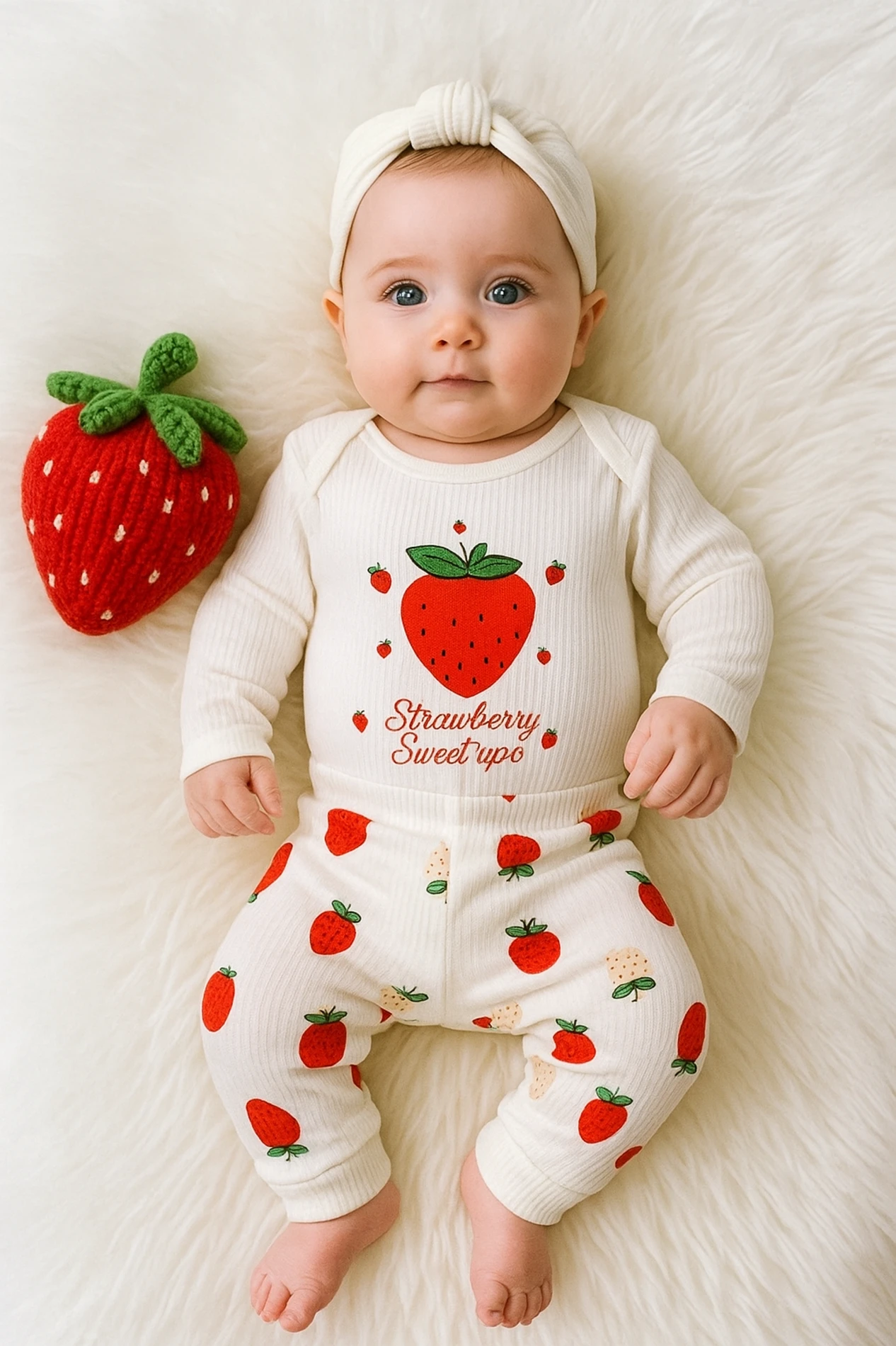 Strawberry %100 Pamuk 2’li Takım